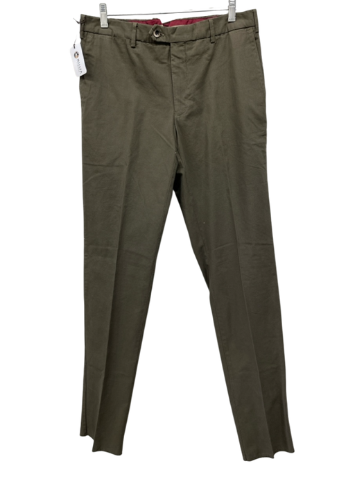Germano NWT Size 52 Brown Cotton Solid Khakis Men's Pants Brown / 52