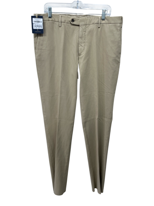 Germano NWT Size 54 Beige Cotton Solid Khakis Men's Pants Beige / 54