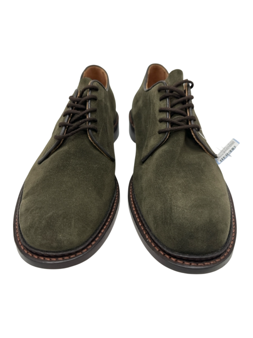 Trickers Shoe Size 9 NWT Green Suede Solid Lace Up Dress Men's Shoes Green / 9