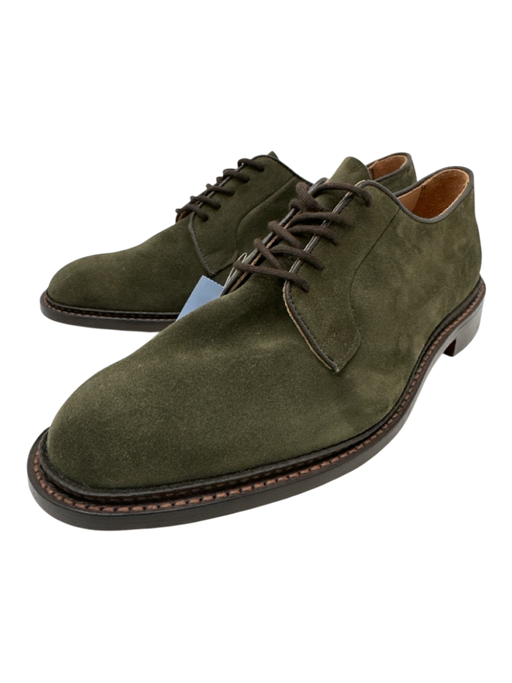 Trickers Shoe Size 9 NWT Green Suede Solid Lace Up Dress Men's Shoes Green / 9