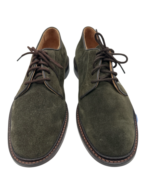 Trickers Shoe Size 8 NWT Green Suede Solid Lace Up Dress Men's Shoes Green / 8