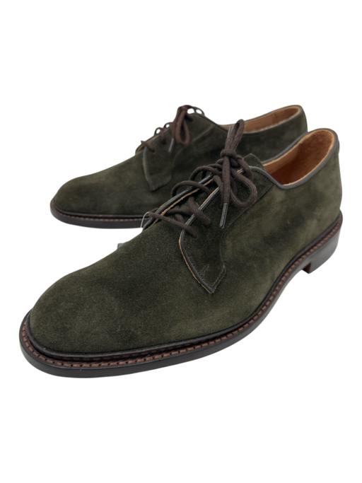 Trickers Shoe Size 8 NWT Green Suede Solid Lace Up Dress Men's Shoes Green / 8