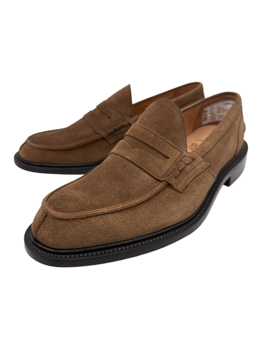 Trickers Shoe Size 9.5 New Brown Suede Solid Loafer Dress Men's Shoes Brown / 9.5