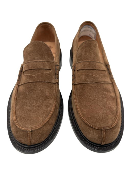 Trickers Shoe Size 8.5 New Brown Suede Solid Loafer Dress Men's Shoes Brown / 8.5