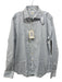 MGF NWT Size 42 Blue & Beige Cotton Striped Button up Men's Long Sleeve Shirt Blue & Beige / 42