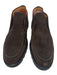 Santoni Shoe Size 10 NWT Dark Brown Suede Solid Laceless Chukka Men's Shoes Dark Brown / 10