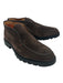 Santoni Shoe Size 10 NWT Dark Brown Suede Solid Laceless Chukka Men's Shoes Dark Brown / 10