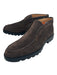 Santoni Shoe Size 10.5 NWT Dark Brown Suede Solid Laceless Chukka Men's Shoes Dark Brown / 10.5