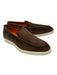 Santoni Shoe Size 10.5 NWT Dark Brown Suede Solid loafer Men's Shoes Dark Brown / 10.5