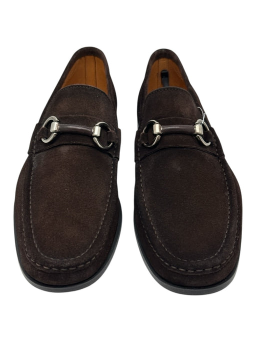 Magnanni Shoe Size 8 NWT Dark Brown Suede Solid loafer Men's Shoes Dark Brown / 8