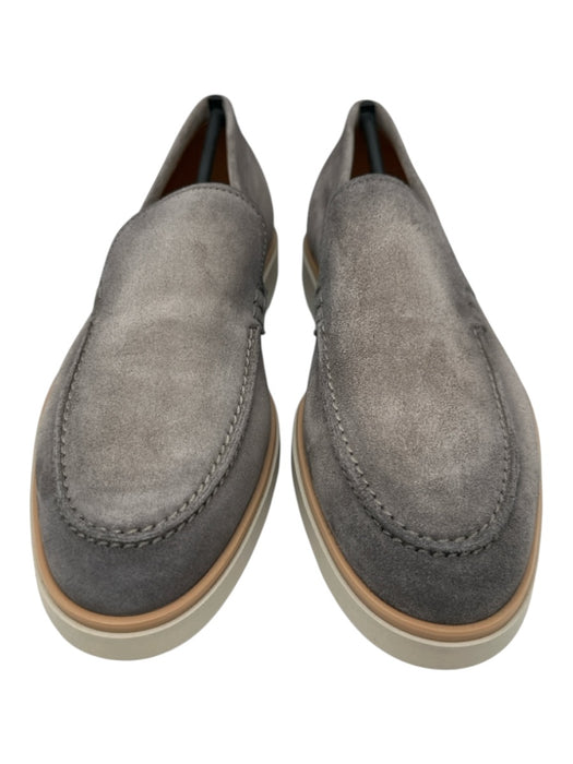 Magnanni Shoe Size 7.5 NWT Brown & White Suede Solid Low Top Men's Shoes Brown & White / 7.5