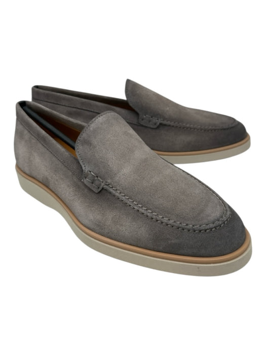 Magnanni Shoe Size 7.5 NWT Brown & White Suede Solid Low Top Men's Shoes Brown & White / 7.5