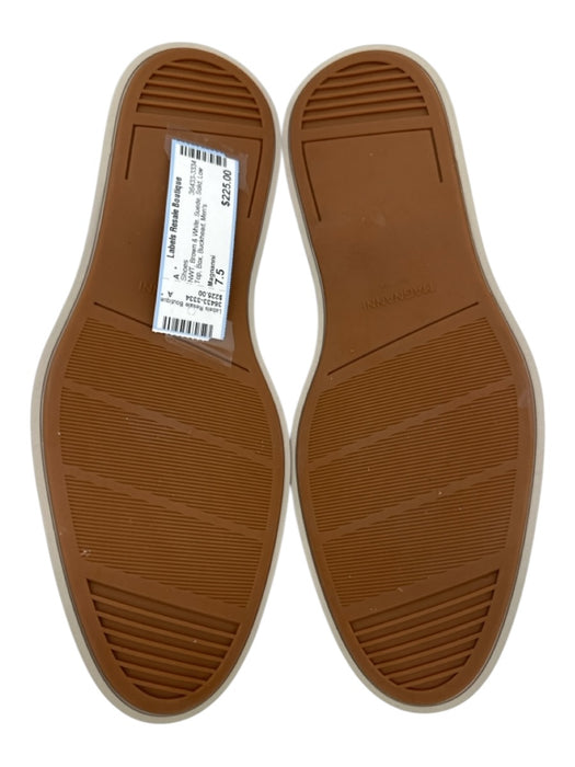 Magnanni Shoe Size 7.5 NWT Brown & White Suede Solid Low Top Men's Shoes Brown & White / 7.5