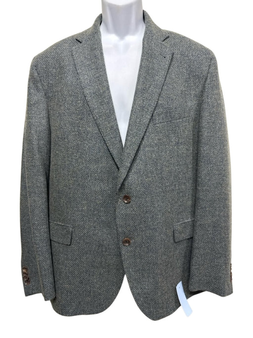 Miller Brothers NWT Green Wool Blend Solid Patch Pocket 2 Button Men's Blazer Green / 48