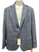 Luciano Barbera NWT Blue & Orange Plaid 2 Button Men's Blazer Blue & Orange / 50