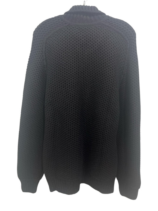 Seaward & Stearn NWT Size M Black Wool Solid Zipper Men's Jacket Black / M