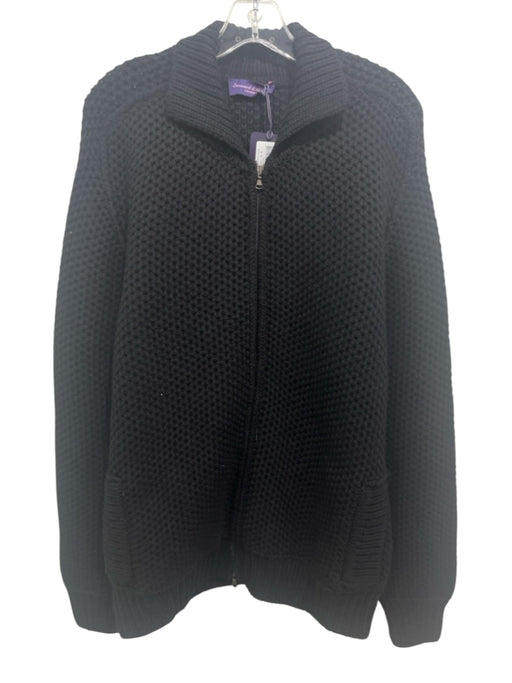 Seaward & Stearn NWT Size M Black Wool Solid Zipper Men's Jacket Black / M