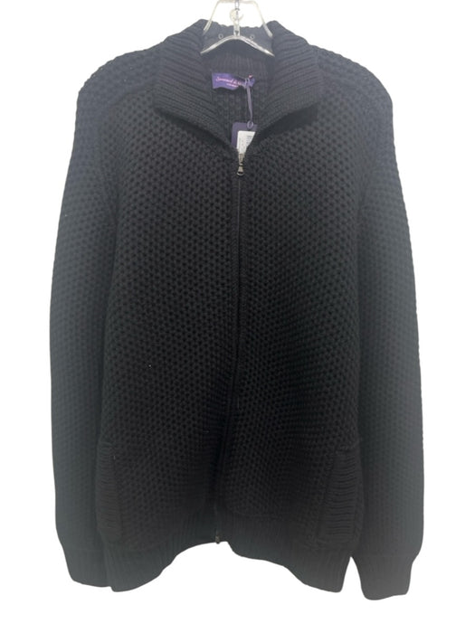 Seaward & Stearn NWT Size M Black Wool Solid Zipper Men's Jacket Black / M