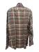 Giannetto NWT Size L Purple, Blue, Multi Linen Plaid Men's Long Sleeve Shirt Purple, Blue, Multi / L