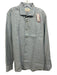 Borgo 28 NWT Size XL Blue & Brown Cotton & Linen Striped Men's Long Sleeve Shirt Blue & Brown / XL