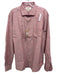 Borgo 28 NWT Size XL Pink & Green Cotton & Linen Striped Men's Long Sleeve Shirt Pink & Green / XL