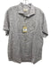 Borgo 28 NWT Size L Brown & White Cotton & Linen Striped Short Sleeve Shirt Brown & White / L