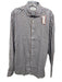 Tintoria Mattei NWT Size 15.5 Brown, Blue, White Cotton Men's Long Sleeve Shirt Brown, Blue, White / 15.5