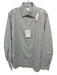 MGF NWT Size 16.5 Green & White Cotton Striped Button Down Long Sleeve Shirt Green & White / 16.5