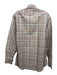 Giannetto NWT Size M Green, Orange, Multi Linen Plaid Men's Long Sleeve Shirt Green, Orange, Multi / M