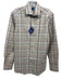 Giannetto NWT Size M Green, Orange, Multi Linen Plaid Men's Long Sleeve Shirt Green, Orange, Multi / M