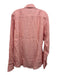 Eton NWT Size 15.5 Orange & White Linen Striped Button Down Long Sleeve Shirt Orange & White / 15.5