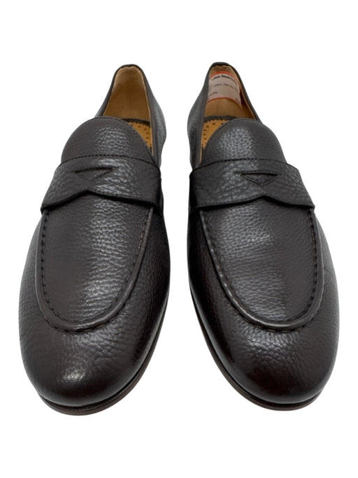 Per La Vita Shoe Size 9 Brown Leather Solid Men's Shoes Brown / 9