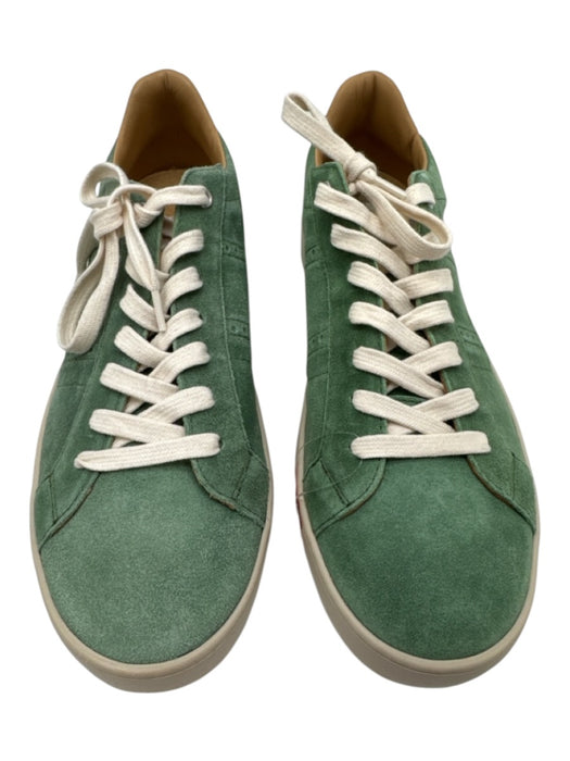 Rubi Rosa Shoe Size 41 Green & White Suede Low Top Men's Shoes Green & White / 41