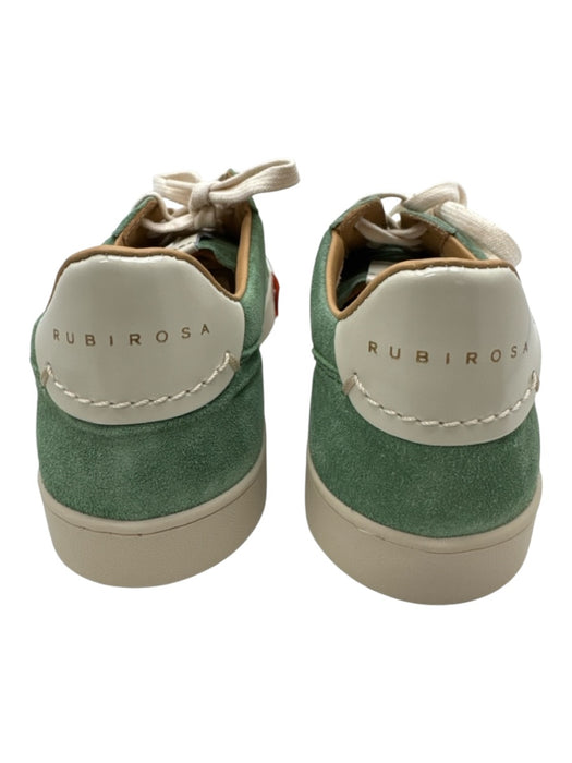 Rubi Rosa Shoe Size 41 Green & White Suede Low Top Men's Shoes Green & White / 41