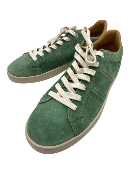 Rubi Rosa Shoe Size 41 Green & White Suede Low Top Men's Shoes Green & White / 41