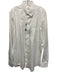 Emanuel Berg NWT Size Est XL White Cotton Solid Button Up Long Sleeve Shirt White / Est XL