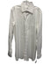 Emanuel Berg Size L White Cotton Solid Button Up front pocket Long Sleeve Shirt White / L