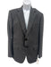 Isaia Gray Wool Striped 2 Button Men's Blazer Gray / 56