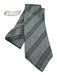 Robert Jensen Green Blue Silk Striped Men's Ties Green Blue