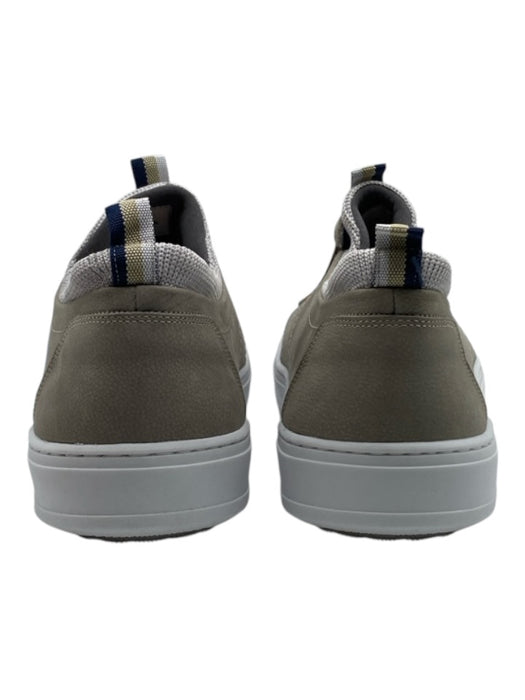 Martin Dingman Shoe Size 8 Gray & White Leather Solid Low Top Men's Shoes Gray & White / 8
