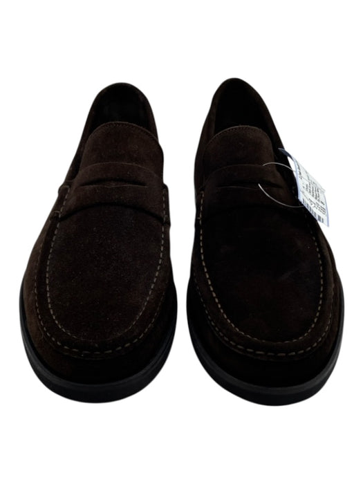 To Boot New York Shoe Size 8 Dark Brown Suede Solid Loafer Men's Shoes Dark Brown / 8