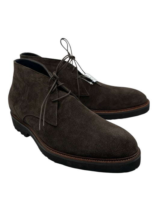 Di Bianco Shoe Size 11.5 New Gray Suede Solid Boot Chukka Men's Shoes Gray / 11.5