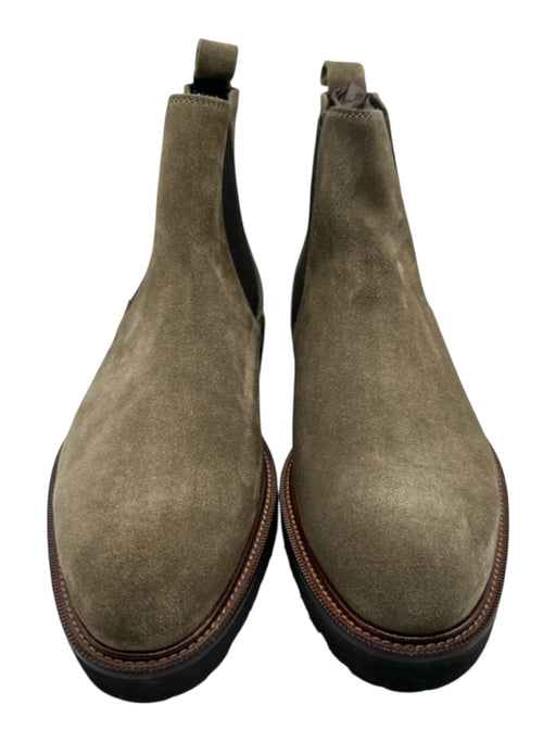 Di Bianco Shoe Size 8 New Light Gray Suede Solid Boot Chelsea Men's Shoes Light Gray / 8