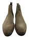 Di Bianco Shoe Size 8 New Light Gray Suede Solid Boot Chelsea Men's Shoes Light Gray / 8