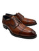 Di Bianco Shoe Size 8 New Brown Leather Solid Cap Toe Dress Men's Shoes Brown / 8