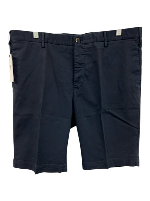 PT Torino NWT Size 54 Navy Blue Cotton Solid Khakis Men's Shorts Navy Blue / 54