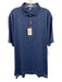 Peter Millar NWT Size L Navy Synthetic Glasses Polo Athleisure Short Sleeve Navy / L