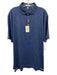 Peter Millar NWT Size L Navy Synthetic Glasses Polo Athleisure Short Sleeve Navy / L