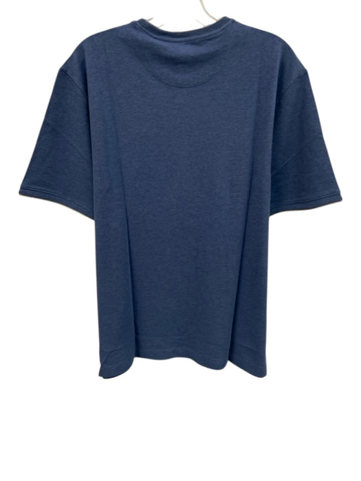 Left Coast Tee NWT Size L Blue Cotton Solid T shirt Crew Men's Short Sleeve Blue / L
