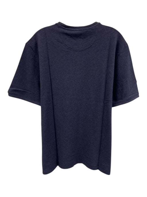 Left Coast Tee NWT Size L Dark Blue Cotton Solid T shirt Crew Men's Short Sleeve Dark Blue / L
